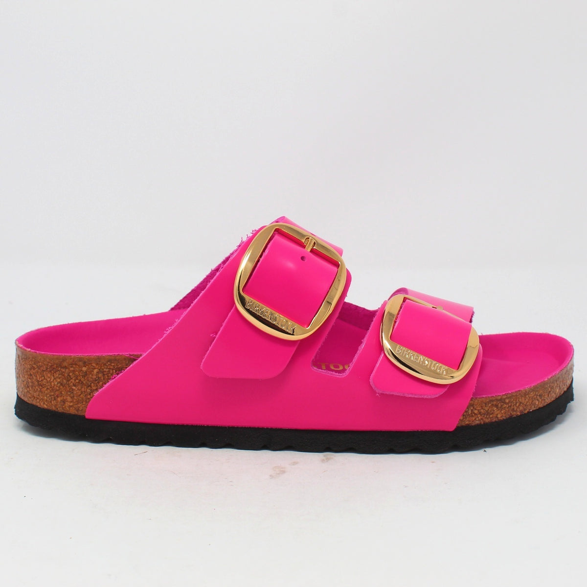 ARIZONA BIG BUCKLE NATURAL LEATHER PATENT HIGH-SHINE