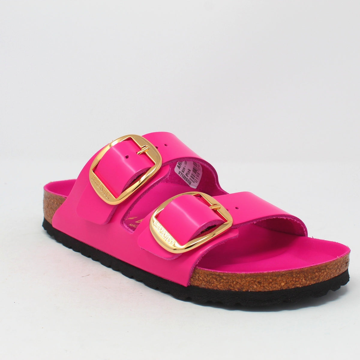 ARIZONA BIG BUCKLE NATURAL LEATHER PATENT HIGH-SHINE