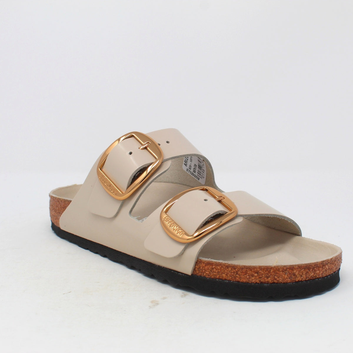ARIZONA BIG BUCKLE NATURAL LEATHER PATENT HIGH-SHINE