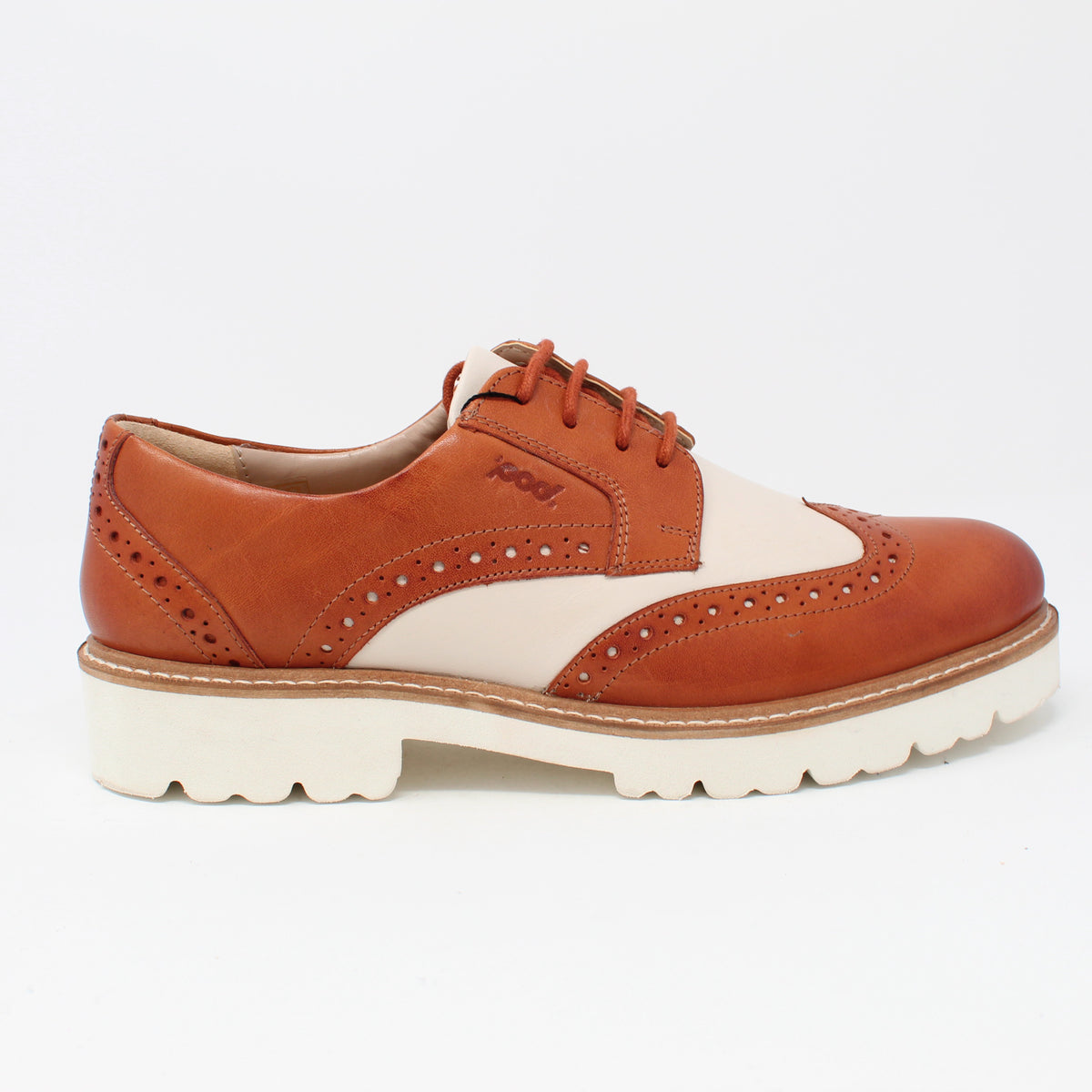 Richelieu En Cuir Verni Bleu Marine Pour Femme - Pod Kortney - Semelle épaisse Et Lacets Assortis - Style élégant Et Moderne