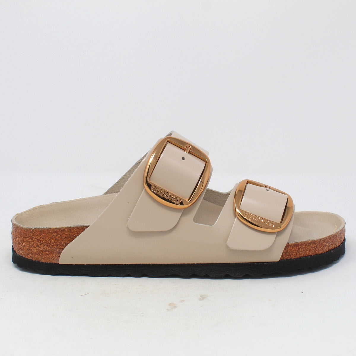 ARIZONA BIG BUCKLE NATURAL LEATHER PATENT HIGH-SHINE